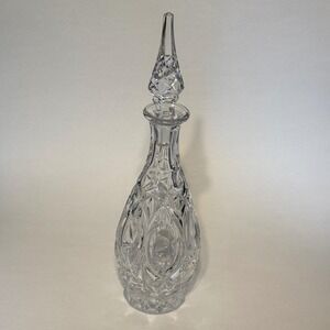 Vintage Princess House Cut Lead Crystal Decanter with Stopper Clear Barware